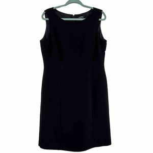 Tahari Arthur S Levine Black Sleeveless Lined Sheath Dress Size 12P